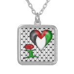 I love Palestine Pendants
