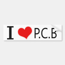 I Love Panama City Beach Bumper Sticker