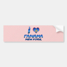 I love Panama, New York Bumper Stickers