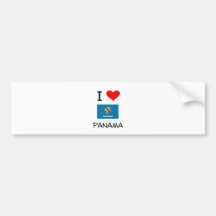 I Love Panama Oklahoma Bumper Stickers