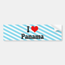 I Love Panama, Panama Bumper Sticker