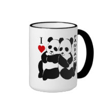 I Love Pandas Mugs