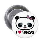 I Love Pandas Pin