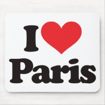 I Love Paris Mouse Pad