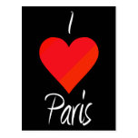 I Love Paris Post Card