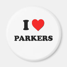 I Love Parkers Magnets