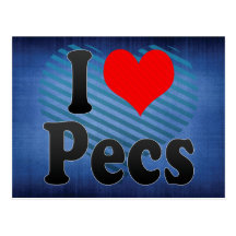 I Love Pecs, Hungary Postcard