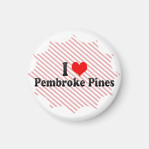 I Love Pembroke Pines, United States Fridge Magnets