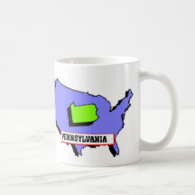 I Love Pennsylvania Mugs