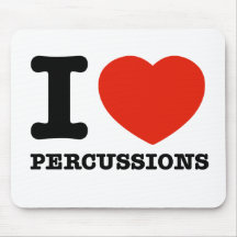 I Love percussions Mouse Pad