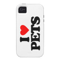 I LOVE PETS VIBE iPhone 4 COVERS