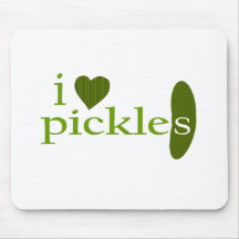 I Love Pickles Mousemats