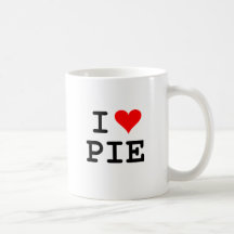I love pie (black lettering) coffee mug