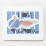I Love Ping Pong Ping Pong Dude! Mousepad