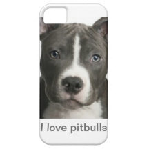 I love pitbulls iPhone 5 covers