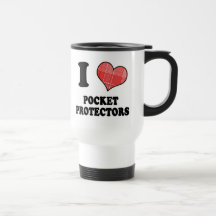 I Love (Plaid Heart) Pocket Protectors Mugs