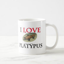 I Love Platypus Mugs