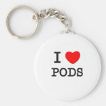 I Love Pods Keychain