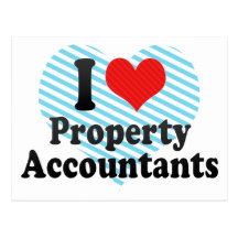 I Love Property Accountants Post Cards