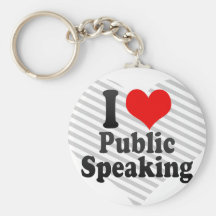 I love Public Speaking Key Chain