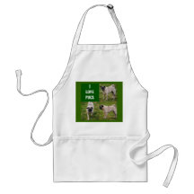 I Love Pugs Apron