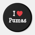 I love Pumas heart custom personalised Magnets