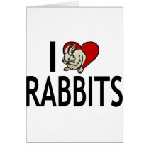 I Love Rabbits cards