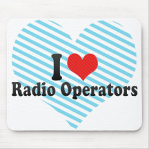 I Love Radio Operators Mousepad