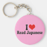 I Love Read Japanese Keychains