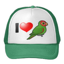 I Love Red-masked Parakeets Trucker Hat