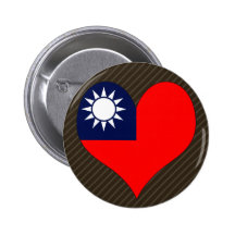 I Love Republic China Buttons