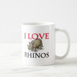 I Love Rhinos Mugs