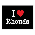I love Rhonda heart T-Shirt Postcards