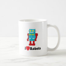 I Love Robots! Coffee Mugs