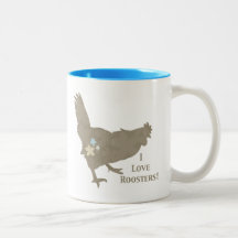 I Love Roosters Coffee Mug