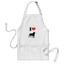 I Love Rottweilers Apron