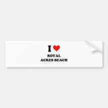I Love Royal Acres Beach Ohio Bumper Sticker