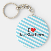 I Love Saint Clair Shores, United States Key Chain