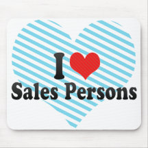 I Love Sales Persons Mousepad