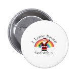 I love Santa deal with it buttons