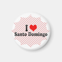 I Love Santo Domingo, Dominican Republic Magnets