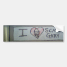 I love scary gary bumper stickers