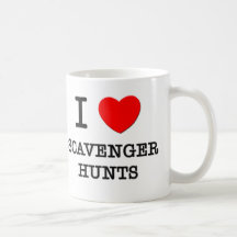 I Love Scavenger Hunts Coffee Mugs