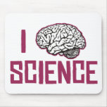 I Love Science (brain) Mouse Pad