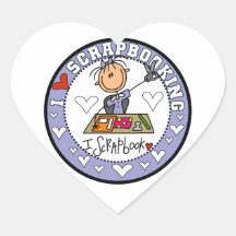 I Love Scrapbooking Stickers