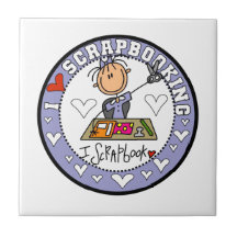 I Love Scrapbooking Tile