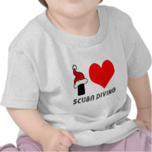 I Love Scuba Diving Design Tee Shirts