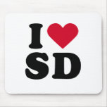 I LOVE SD MOUSE MAT