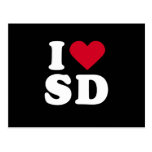 I LOVE SD POSTCARD