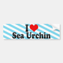 I Love Sea Urchin Bumper Stickers